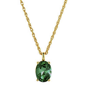 Dyrberg/Kern BARGA Guld EMERALD GREEN Halsband
