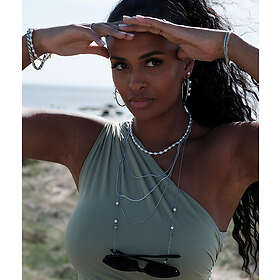 astrid&agnes Palma halsband pärlor/stål