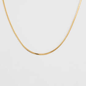 Syster P Herringbone Choker Halsband Gold