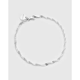 Syster P Herringbone Twisted Armband Silver ML