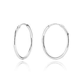Sterling BNH Creole Hoop silver Örhängen