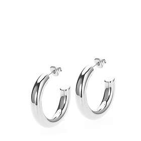 Sistie 2nd Aura Hoops Medium rostfritt stål Örhängen
