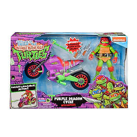 Playmates Toys Turtles Mutant Mayhem Dragon Motorcycle Raphael