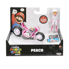 Jakks Super Mario Movie Pull Back Fordon med figur Peach