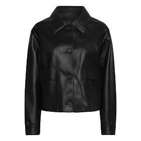 Mango Leather-Effect Biker Jacket (Dam)