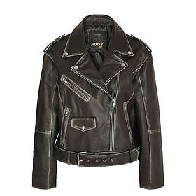 Noisy May Nmnoel L/S Over Leather Biker Jacket (Dam)