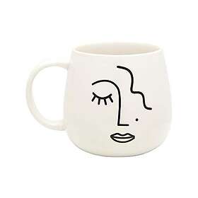 Sass & Belle Abstrakt Ansikte Mugg