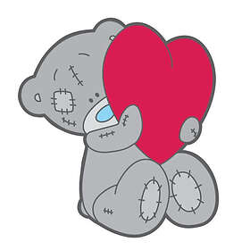 Tatty Teddy with Heart Pin Badge (häftad, eng)