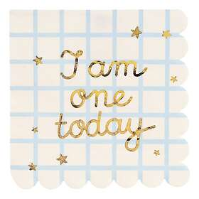 Servetter I Am One Today 12-pack