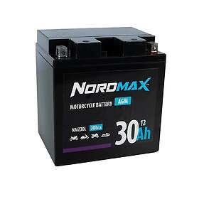 Nordmax Nmz Motorcykelbatteri Agm 12 V, 30 Ah