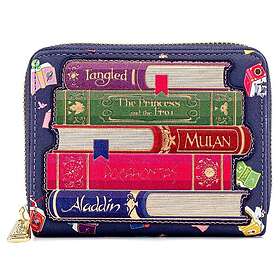 Loungefly Disney Princess Books Aop Faux Leather Zip Around