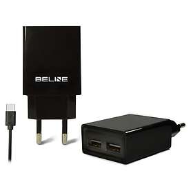 Beline Väggladdare 2x USB-A
