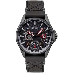 Avi-8 AV-4098-04 Hawker Harrier Grå/Läder Ø44 mm