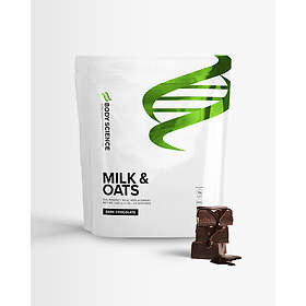 Body Science x Måltidsersättning 1kg Dark Chocolate Milk & Oats Enkelt mellanmål