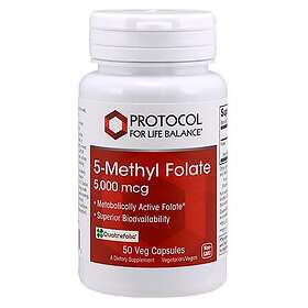 Protocol For Life 5-Methylfolate 5000 mcg 50 kapslar