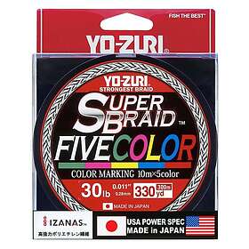 YO-ZURI Superbraid™ Fivecolor 300 M Flätlina