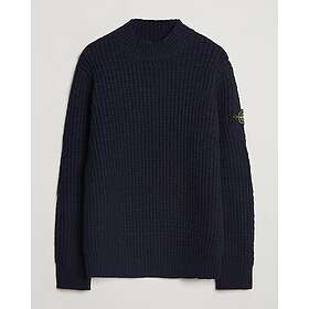 Stone Island Checkered Rib Stich Wool Mock Neck (Herr)