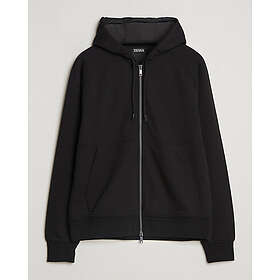 Zegna Cotton Stretch Zip Hoodie (Herr)