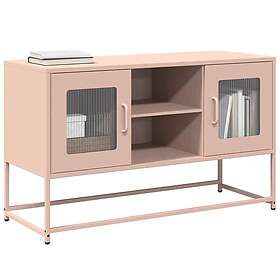 vidaXL TV-skåp rosa 100,5x39x60,5 cm stål