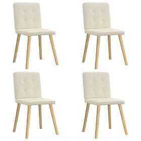 vidaXL Matstolar 4 st linnetyg