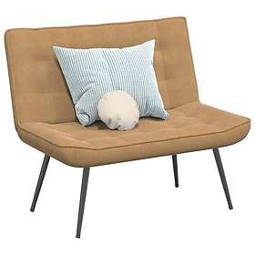 vidaXL Bänk brun 110x74x84 cm sammet