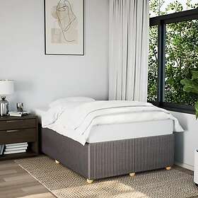 vidaXL sängram utan madrass taupe 120x190 cm tyg