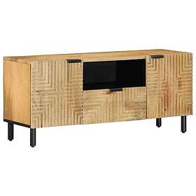 vidaXL TV-bänk brun 105x33x46 cm massivt trä mango