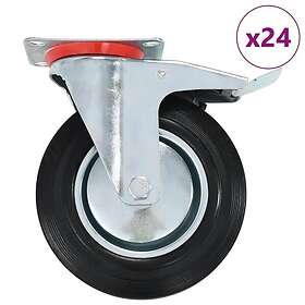 vidaXL Swivel Castors 24 st 200 mm