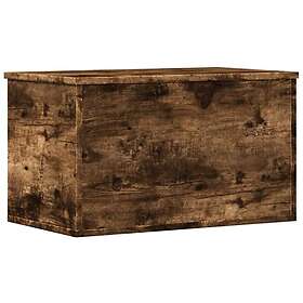 vidaXL Förvaringslåda rökfärgad ek 60x35x35 cm konstruerat trä