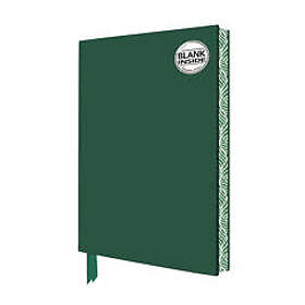 Racing Green Blank Artisan Notebook (Flame Tree Journals)