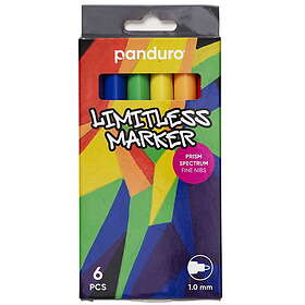 Marker Limitless S Prism Spectrum, set med 6 pennor – Fin spets Ø1 mm