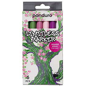 Marker Limitless S Vintage Vibes, set med 6 pennor – Fin spets Ø1 mm