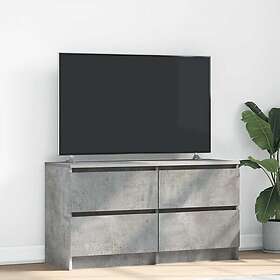 vidaXL Meuble TV 100x35x54 cm Gris béton Bois d'ingénierie