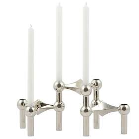 Stoff Nagel Ljusstake Krom 12-pack