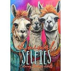 Animal Selfies Coloring Book for Adults