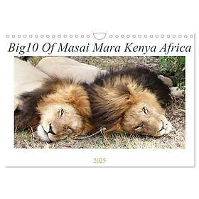 Big10 Of Masai Mara Kenya Africa (Wall Calendar 2025 DIN A4 landscape), CALVENDO 12 Month Wall Calendar