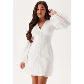 Bubbleroom Occasion Broderie Anglaise Balloon Sleeve Dress