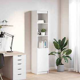 vidaXL Highboard vit 37,5x35x180 cm konstruerat trä