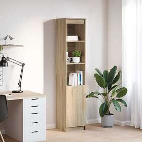 vidaXL Highboard Sonoma ek 37,5x35x180 cm konstruerat trä