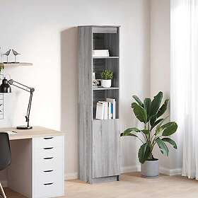 vidaXL Highboard Grå Sonoma 75x35x180cm Konstruerat trä