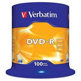 Verbatim DVD-R 16x CB 4,7GB 100 pieces