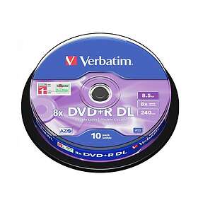 Verbatim DVD+DL 8x CB 8,5GB silverS 10 pieces