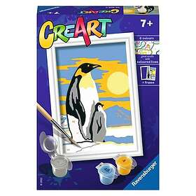 Ravensburger CreArt Painting by Numbers Penguin Family