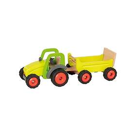 Goki Wooden Tractor with Trailer