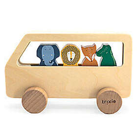 Trixie Wooden Animal Bus 5pcs.