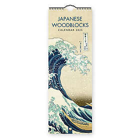 SLIM Japanese Woodblocks Calendar 2025 (Art Calendar)