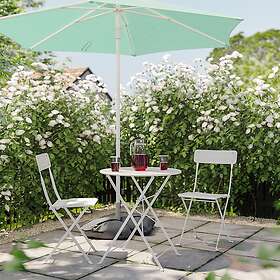 IKEA HÖGÖN IGGÖN parasoll med fot 270 cm