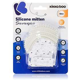 Kikkaboo Savanna Silicone Mitten Mitt med bitleksak 0 m+