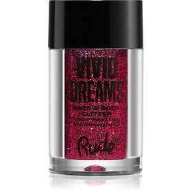 Rude Cosmetics Vivid Dreams Ansikts- och kroppsglitter Skugga Laughing Dandelions 2,7g