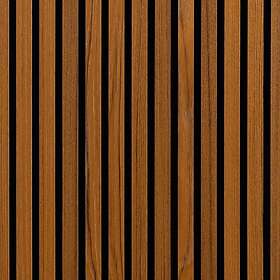 Wood Akustikpanel on wall Teak Oljad